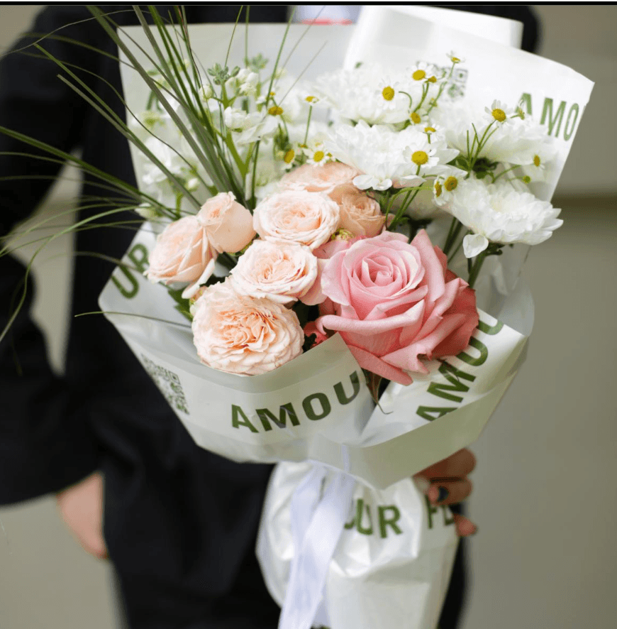 Букет 128(персик)