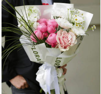 Букет 128(розовый)