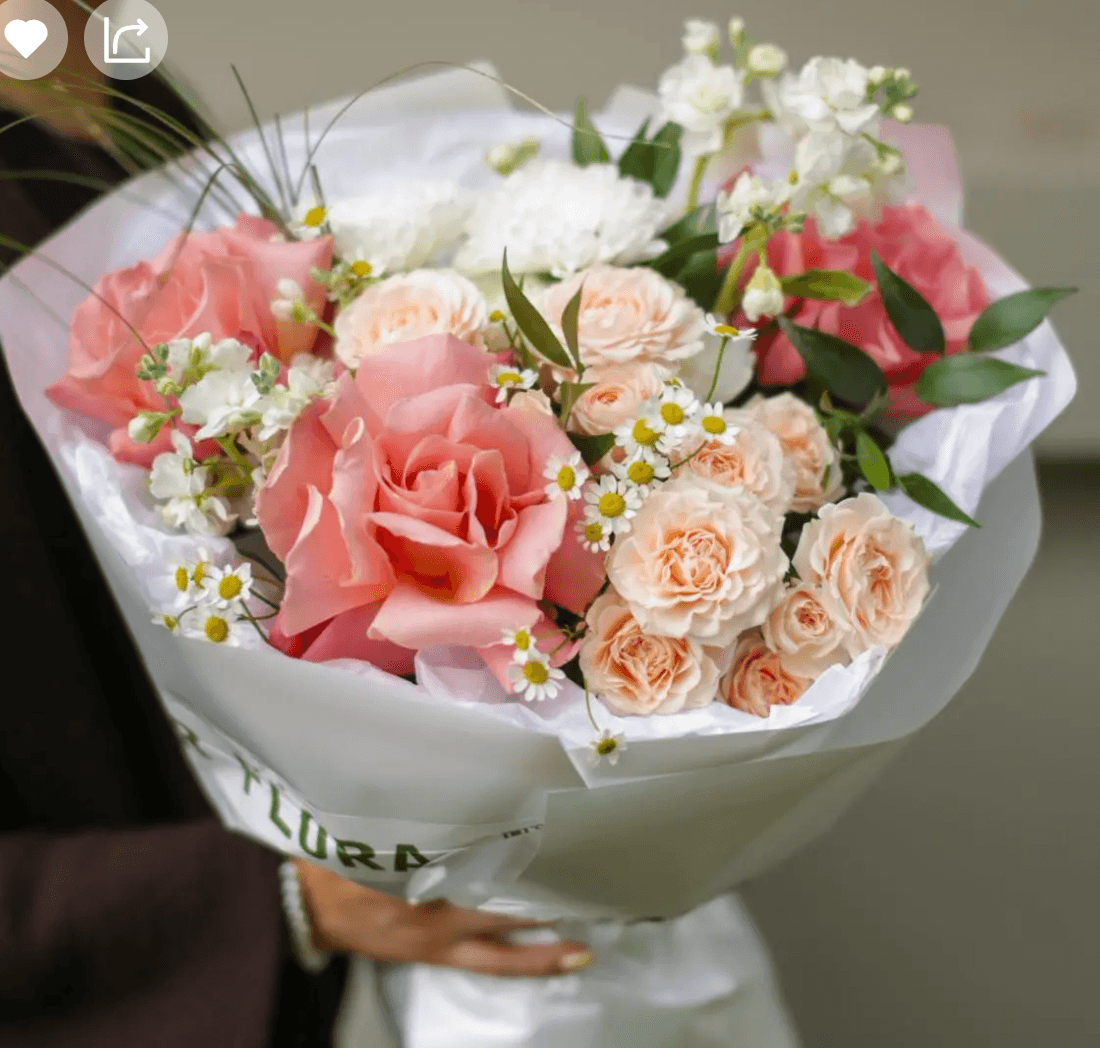 Букет 132( Персик)