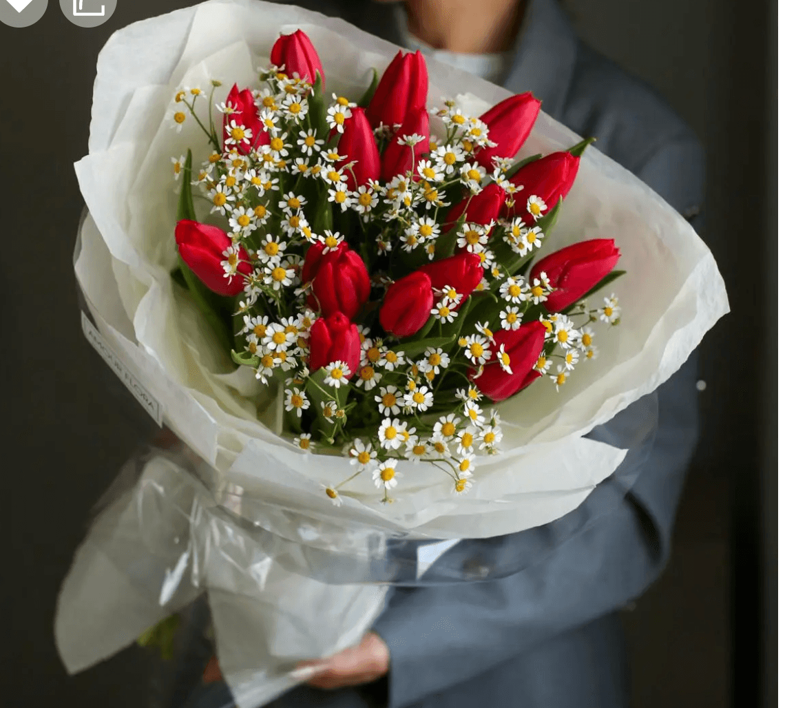 Букет 296(красный)