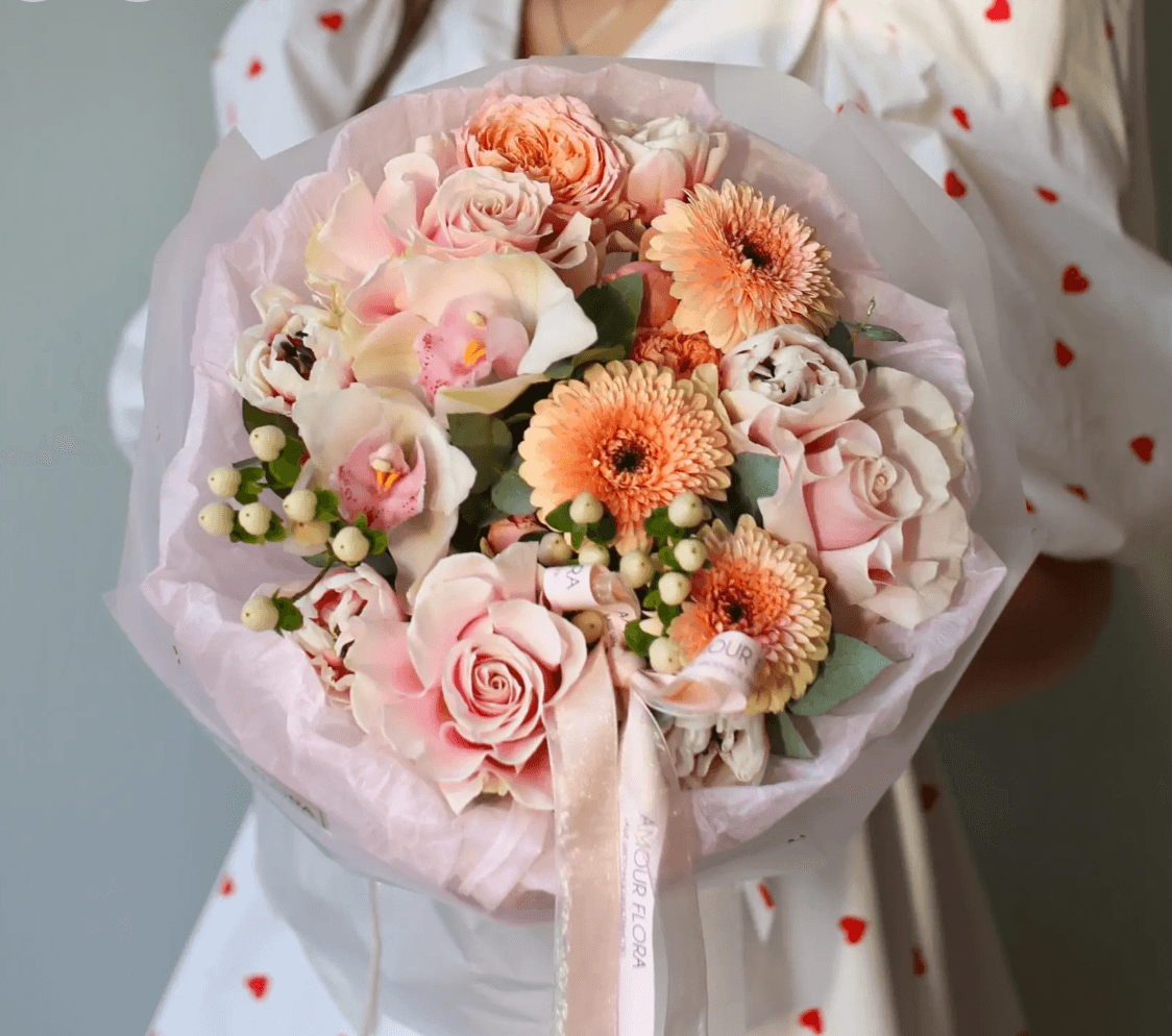 Букет 313( Персик)